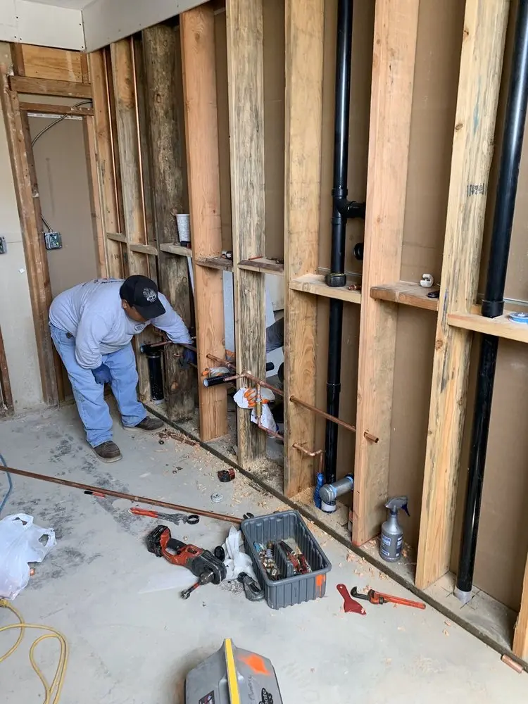 Commercial rough-in plumbing for Water Heater Replacement in Idlewood Acres